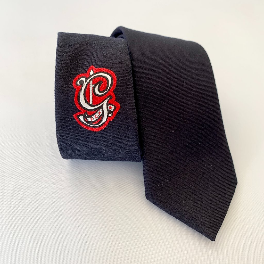 Gucci Lord Embroidered Tie In Black New